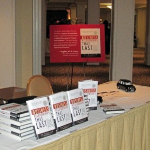 Barnes&Noble's book display at the event.